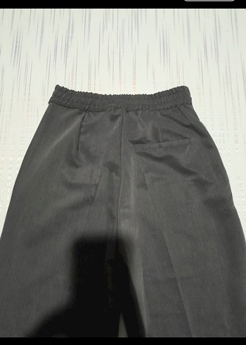 Gri Midi Kadın Kumaş Pantolon - Görsel 6