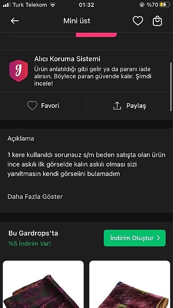 s Beden pembe Renk Mini üst