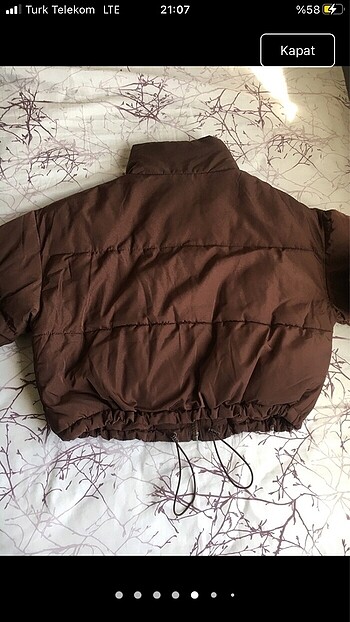s Beden kahverengi Renk H&M mont