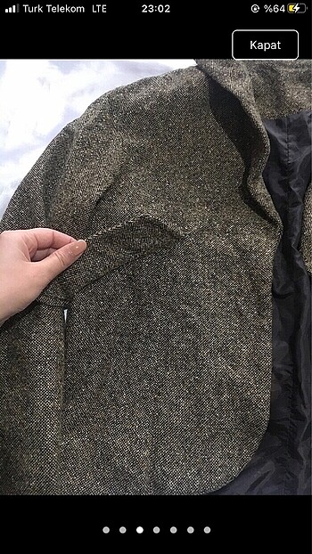 m Beden Vintage blazer kısa ceket