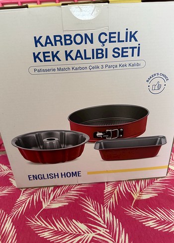 English Home Koyu Kırmızı Yuvarlak Kek Kalıbı