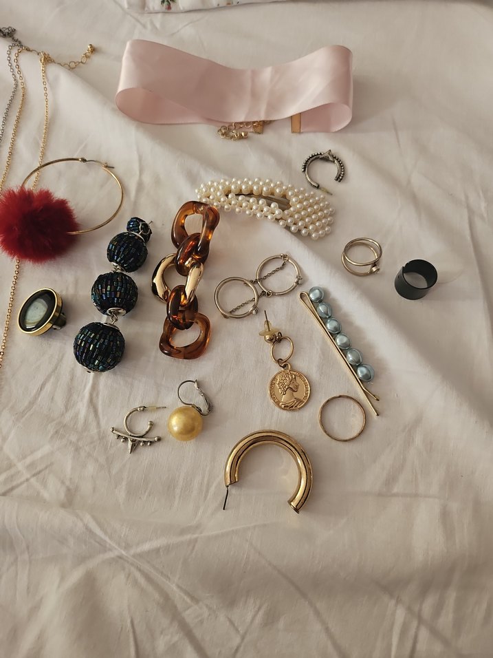 Bohem Tarzda Altın Renkli Boncuklu Kadın Takı Seti - Görsel 4