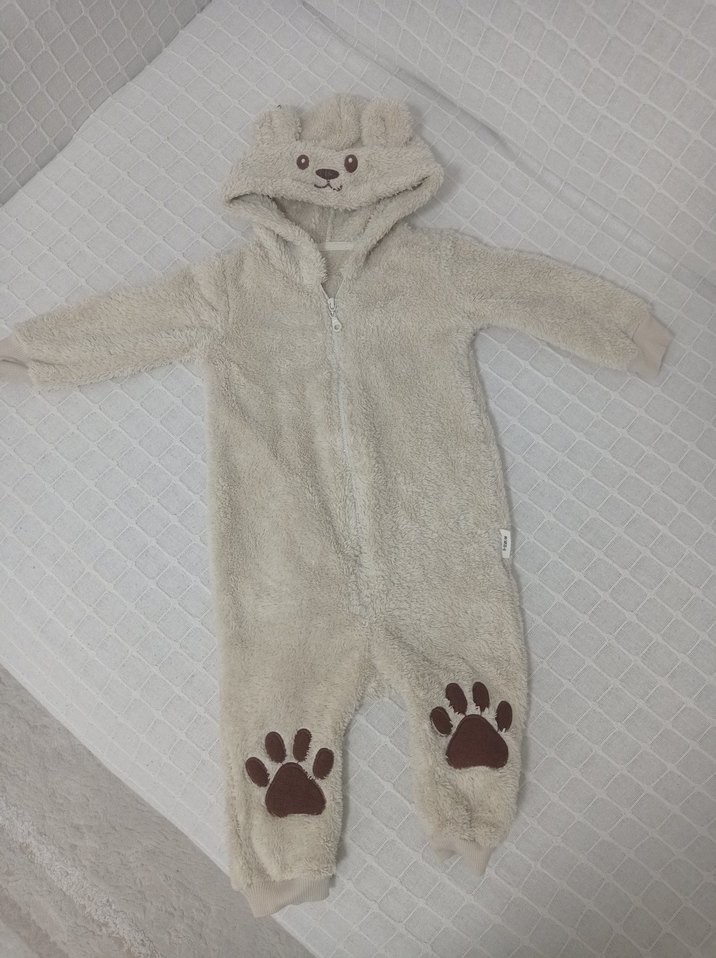 Kahverengi Tüy Detaylı Kedi Tulumu - Görsel 3