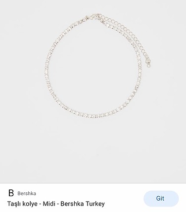 Bershka Taşlı Choker Kolye