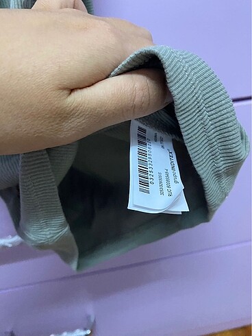 s Beden Zara basic fitilli t-shirt