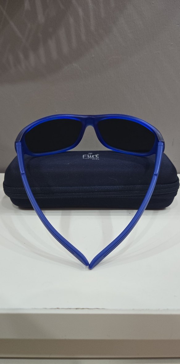 çocuk Mavi Biker Güneş Gözlüğü - Görsel 2