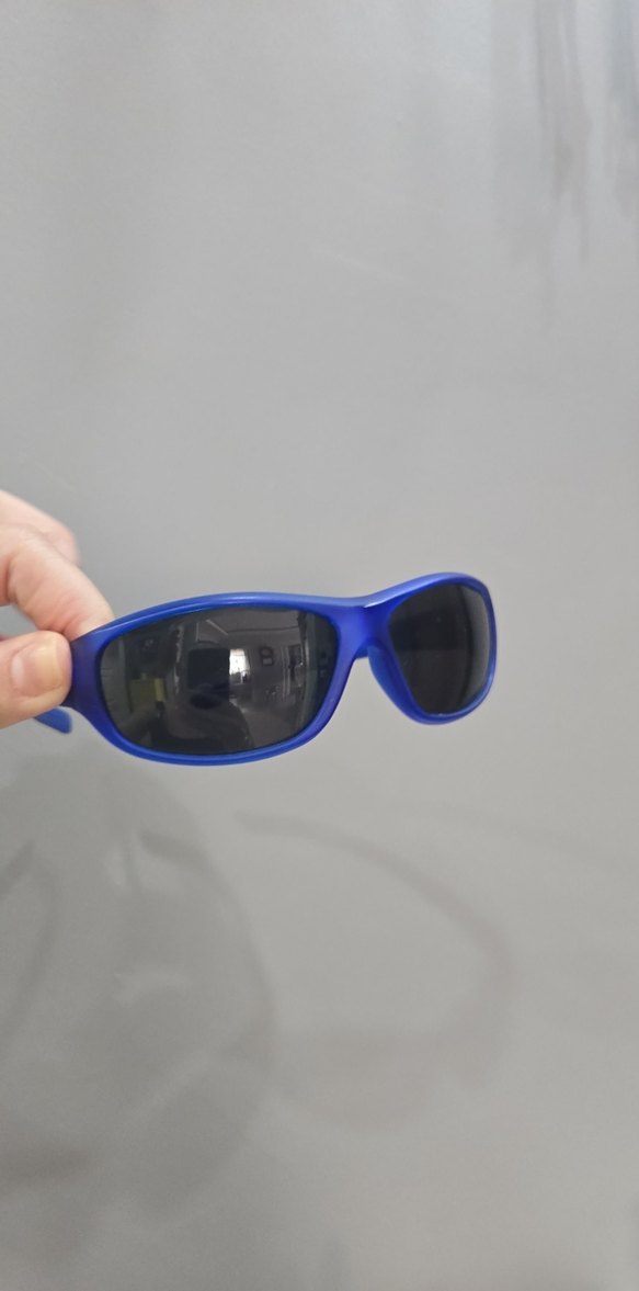 çocuk Mavi Biker Güneş Gözlüğü - Görsel 3