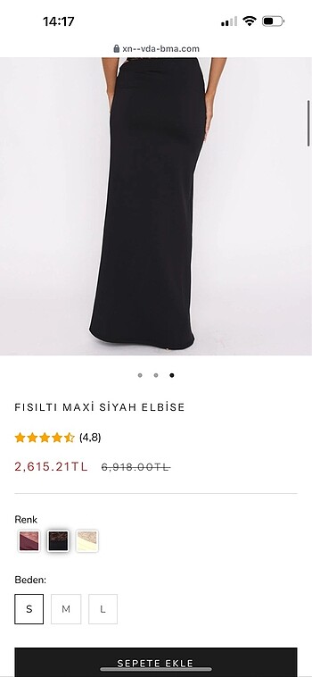 38 Beden siyah Renk Elbıse