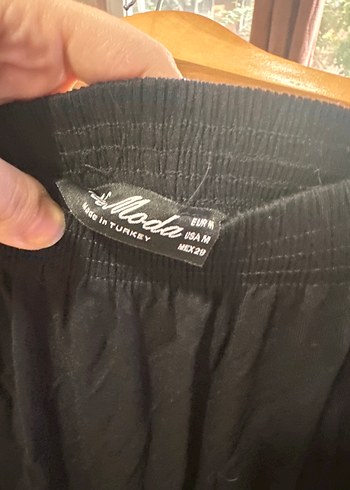 H&M Moda Siyah Lastikli Plaj Elbisesi