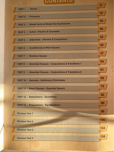  İnfluence grammar test book
