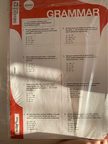 İnfluence yaprak testler