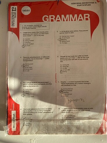 İnfluence yaprak testler