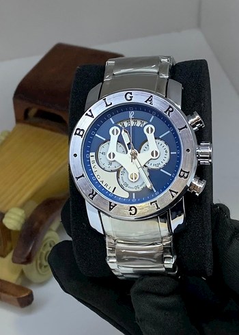 Bvlgari Mavi Celik Spor Saat