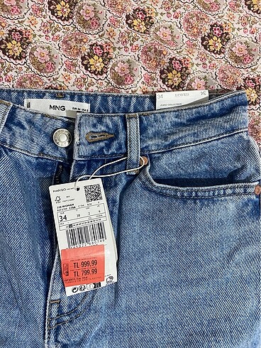 34 Beden Etiketli Mango Jean