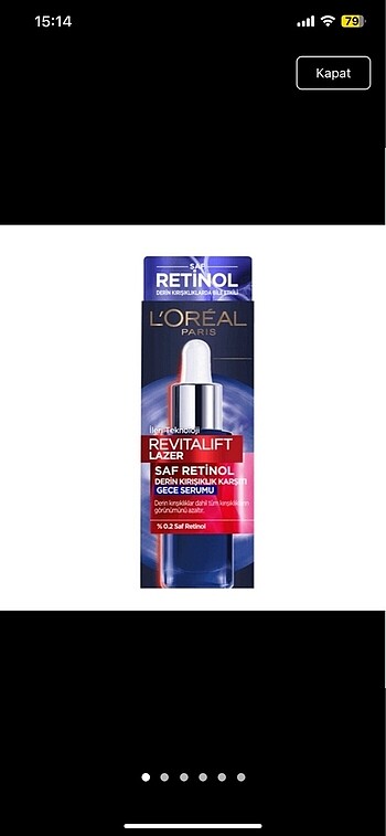 L'Oréal Paris RETİNOL REVİTALİFT LOREAL