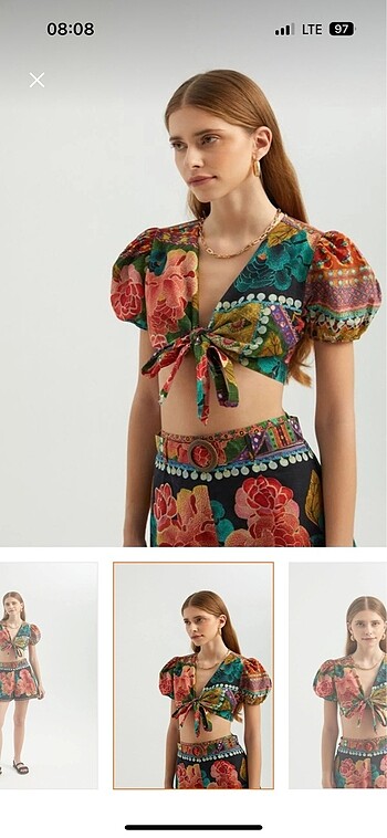 Trendyol & Milla Bohem crop balon kol