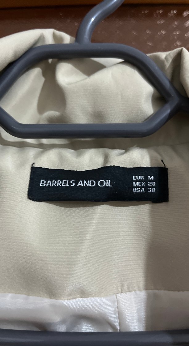 Bej Midi Kadın Trençkot Düğmeli - Görsel 3