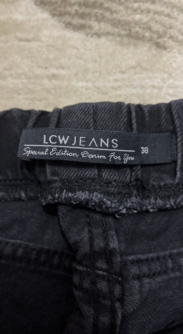 Kadın siyah jean pantolon - Görsel 2