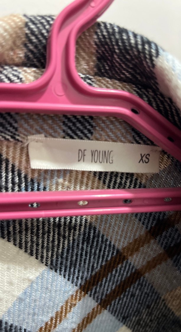 Düğmeli Ekose Kadın Gömlek - Görsel 2