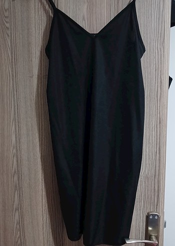 Pembe Askılı Midi Günlük Elbise - Görsel 2