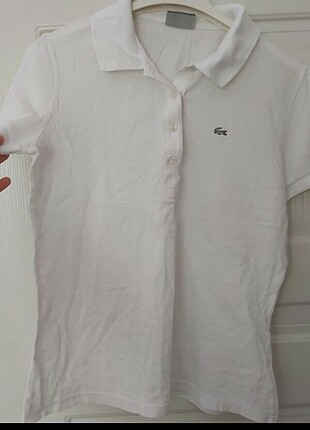 42 Beden beyaz Renk Lacoste t-shirt
