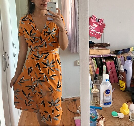 mango belden bağlamalı midi elbise