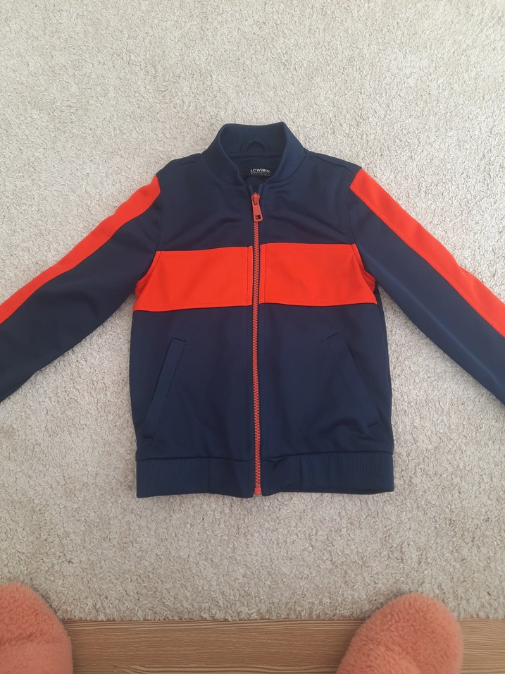 LCW Kids Mavi Turuncu Erkek Çocuk Eşofman Takımı - Görsel 4