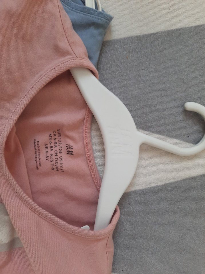 Kız Çocuk Pastel Renkli Uzun Kollu Baskılı Tişört H&M - Görsel 2