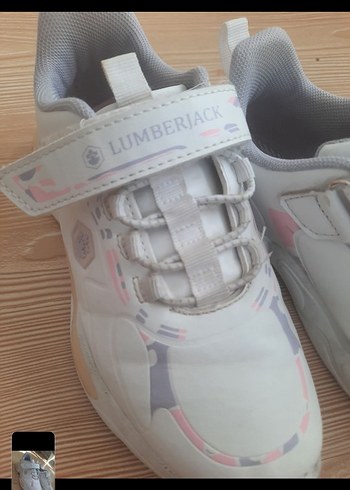 Lumberjack Kız Çocuk Beyaz Lila Bağcıksız Spor Ayakkabı
