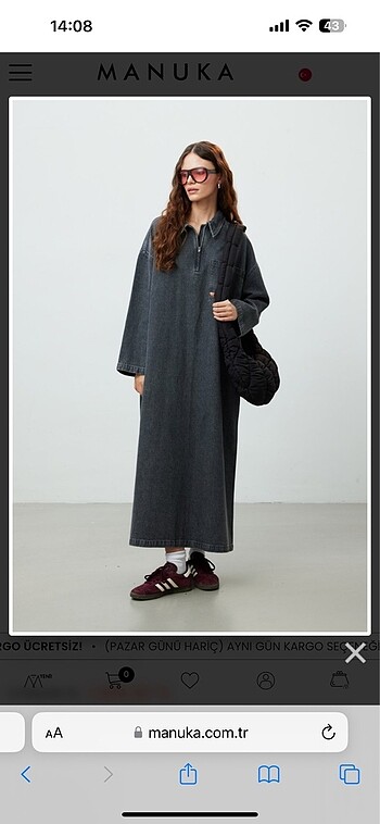 l Beden Manuka denim elbise