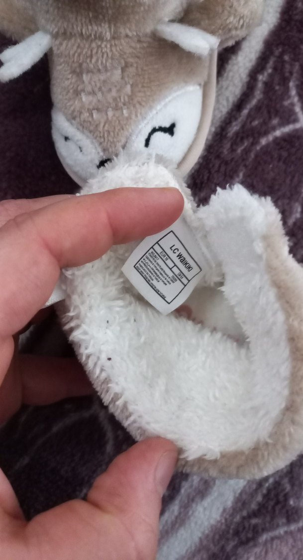 Kızlar için Kahverengi Kürklü Sıcak Ev Terliği - Görsel 3