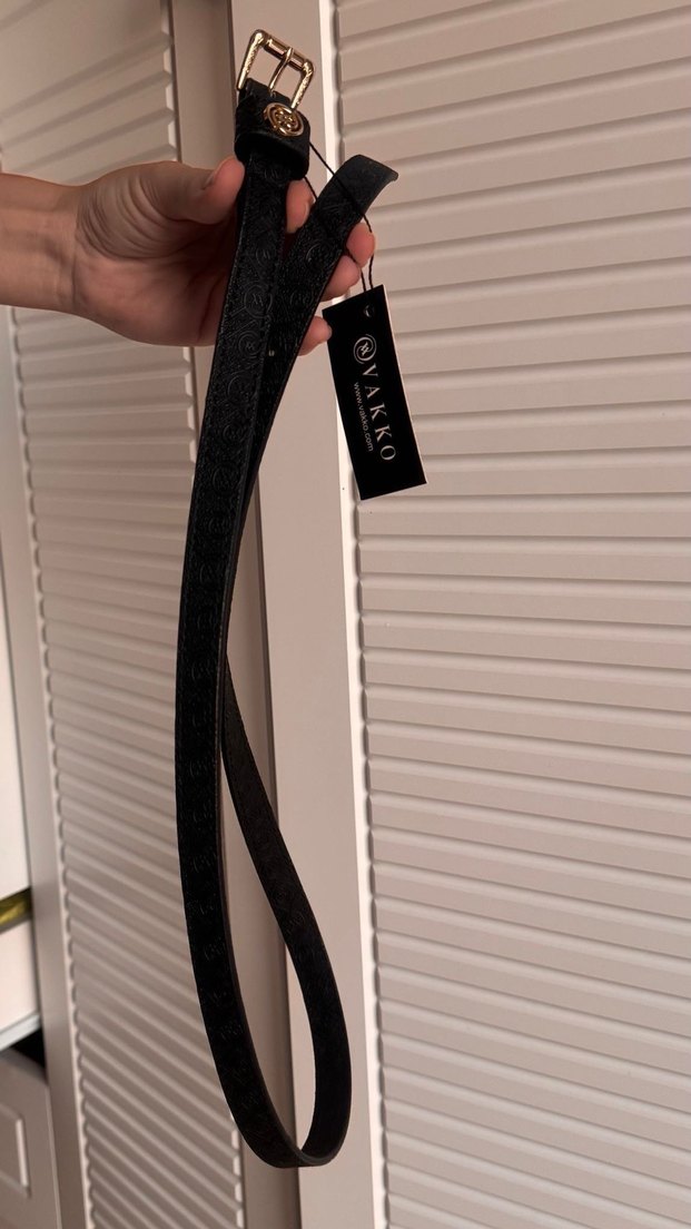 Vakko siyah kemer - Görsel 5