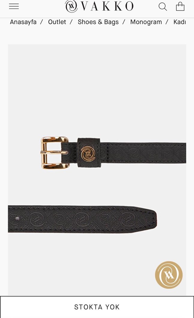 Vakko siyah kemer - Görsel 2