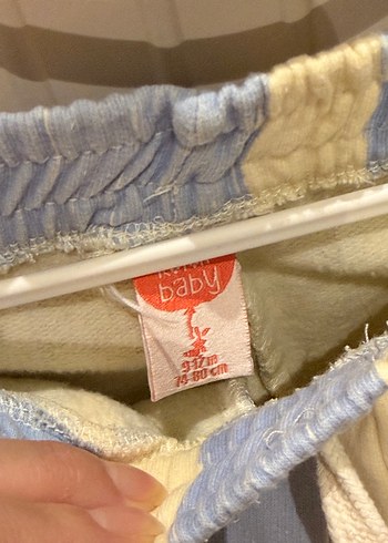 Koton bebek Mavi Çizgili Pantolon - Görsel 3