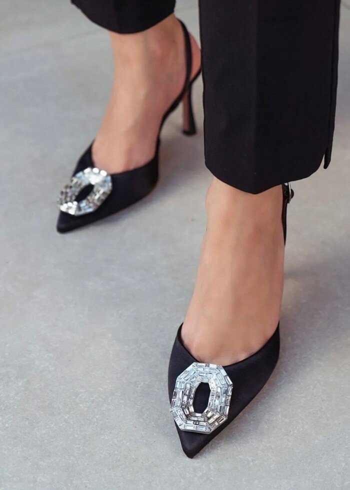 Taşlı topuklu ayakkabı - Görsel 2