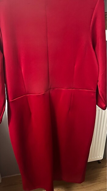 Kırmızı fakir kol elbise 50 beden - Görsel 5