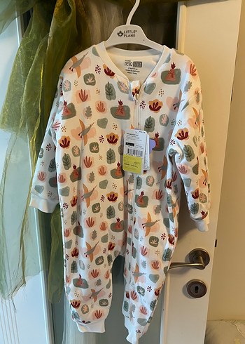 Baskılı, Düğmeli, Uzun Kollu Erkek Bebek Pijama