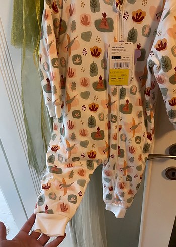 HelloBaby Baskılı, Düğmeli, Uzun Kollu Erkek Bebek Pijama