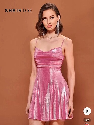 Shein Pembe Elbise