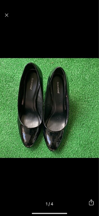 Siyah rugan ayakkabı