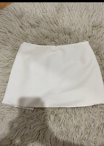 Zara Beyaz Mini Etek