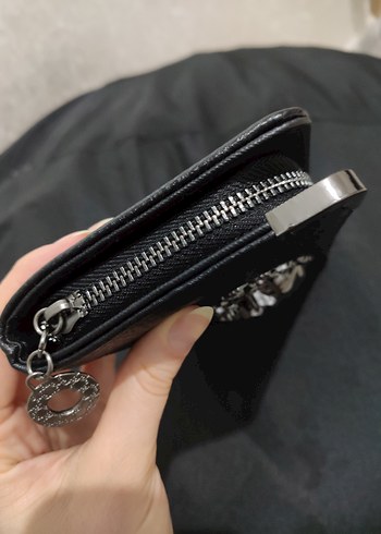 Beden Siyah Gotik Kadın Deri Cüzdan