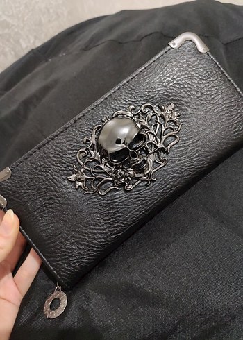 Louis Vuitton Siyah Gotik Kadın Deri Cüzdan