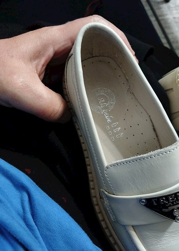 Trend Milano Beyaz Platformlu kız çocuk Loafer - Görsel 7