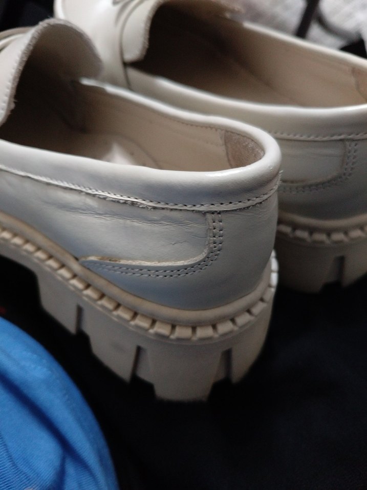 Trend Milano Beyaz Platformlu kız çocuk Loafer - Görsel 4