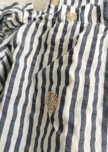 Nakışlı Fırfırlı Kız Çocuk Bluz - Görsel 2