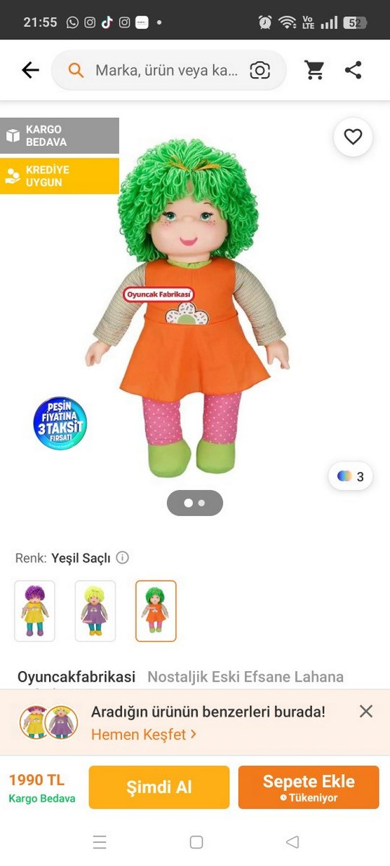 Renkli Saçlı Çok Renkli Bebek
Markası ABC - Görsel 4