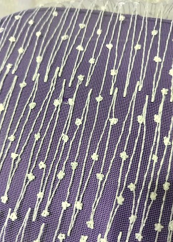 Beyaz tül 
iki yerinde açılma var resimde belli - Görsel 14