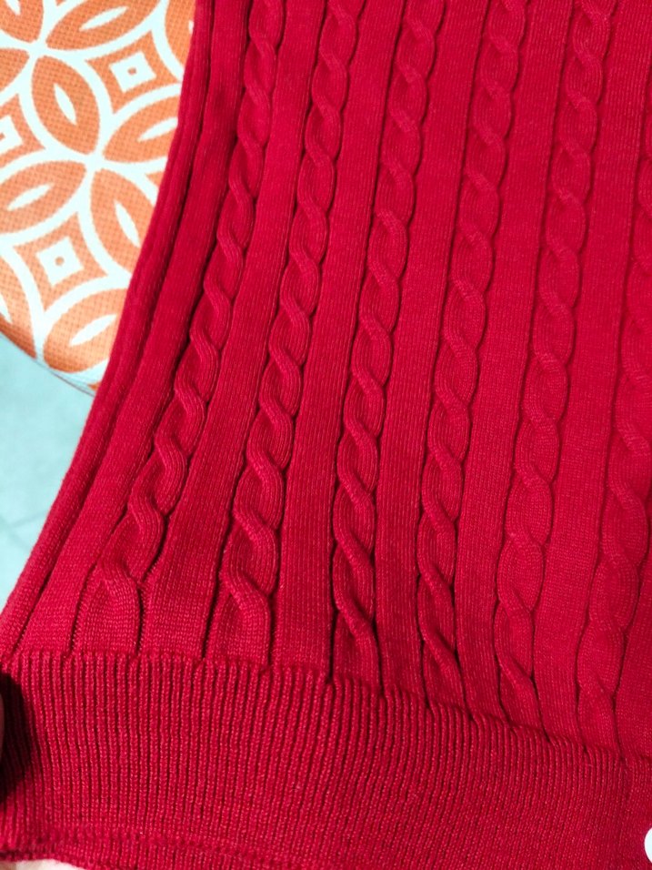 Kısa Kollu Düğmeli Kırmızı hırka
Boyu 50 - Görsel 4