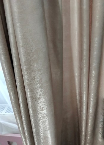 Diğer Bej Modern Düz Perde Eni95/uzunluk 248/10cm içerde payı var